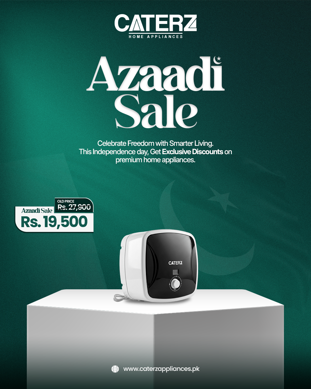 Caterz Geyser CZE-15L-BW | Azaadi Sale