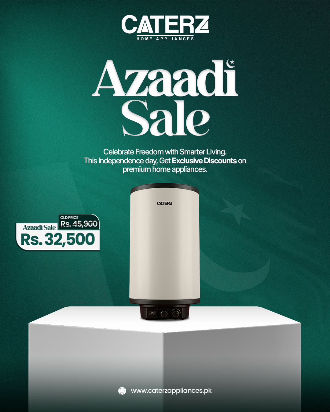 Caterz Geyser CZE-50L | Azaadi Sale